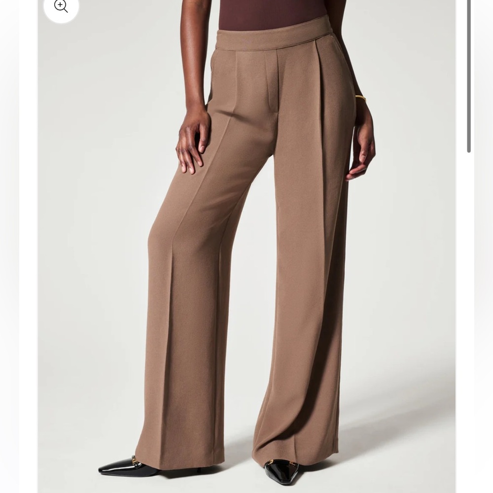 SPANX Brown Wide Leg Pants